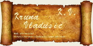 Kruna Vladušić vizit kartica